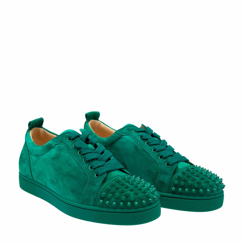 Christian Louboutin Louis Junior Spikes sneakers for Men  Green in Bahrain   Level Shoes