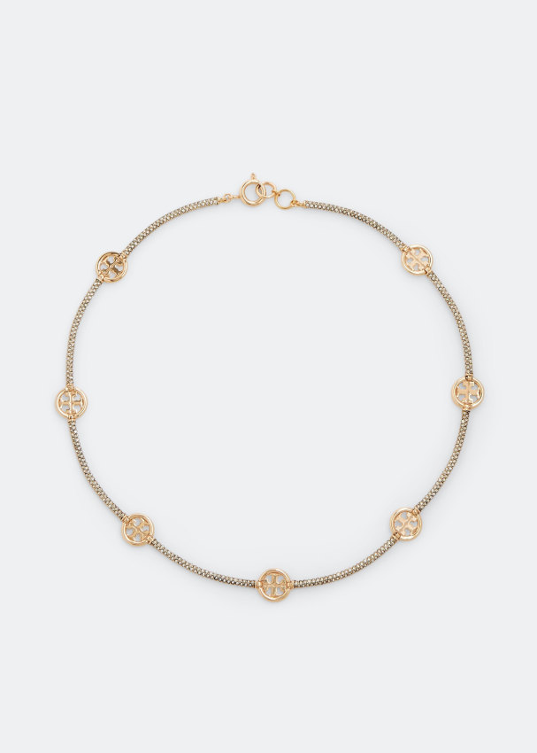 Tory Burch Miller pavé necklace for Women - Gold in Bahrain | Level Shoes