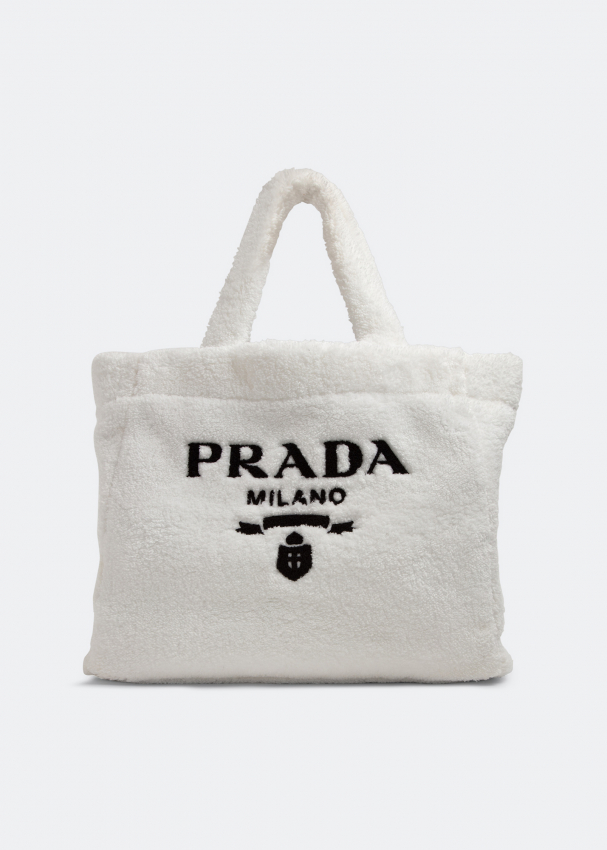 Prada Terry tote bag for Women - White in Bahrain | Level Shoes