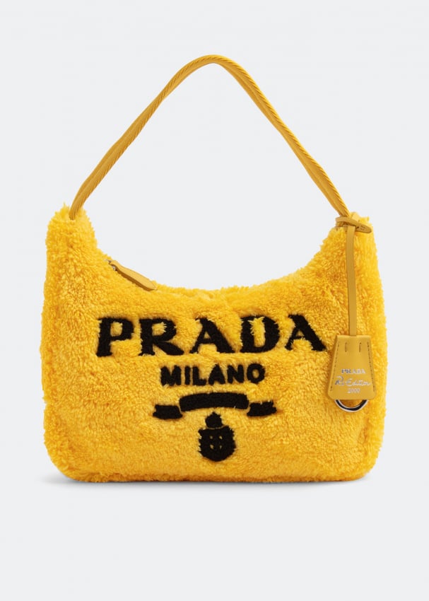 Prada Re-Edition 2000 terry mini-bag for Women - Yellow in Bahrain | Level  Shoes