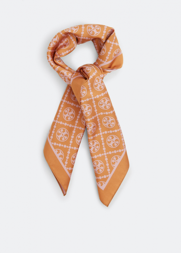 Tory Burch T Monogram two-tone scarf for Women - Pink in Bahrain | Level  Shoes