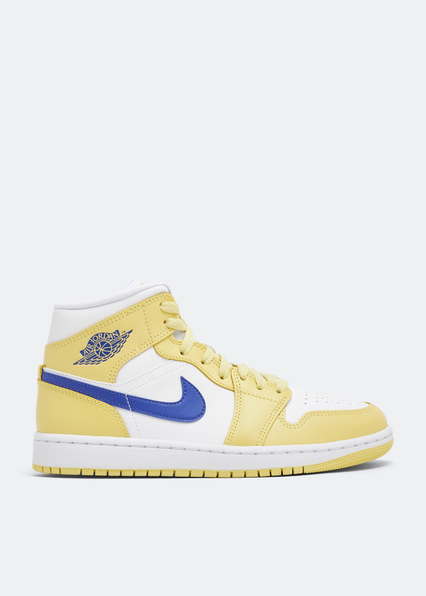 Nike Air Jordan 1 Mid Lemon Wash sneakers for Women Yellow in Bahrain Level Shoes