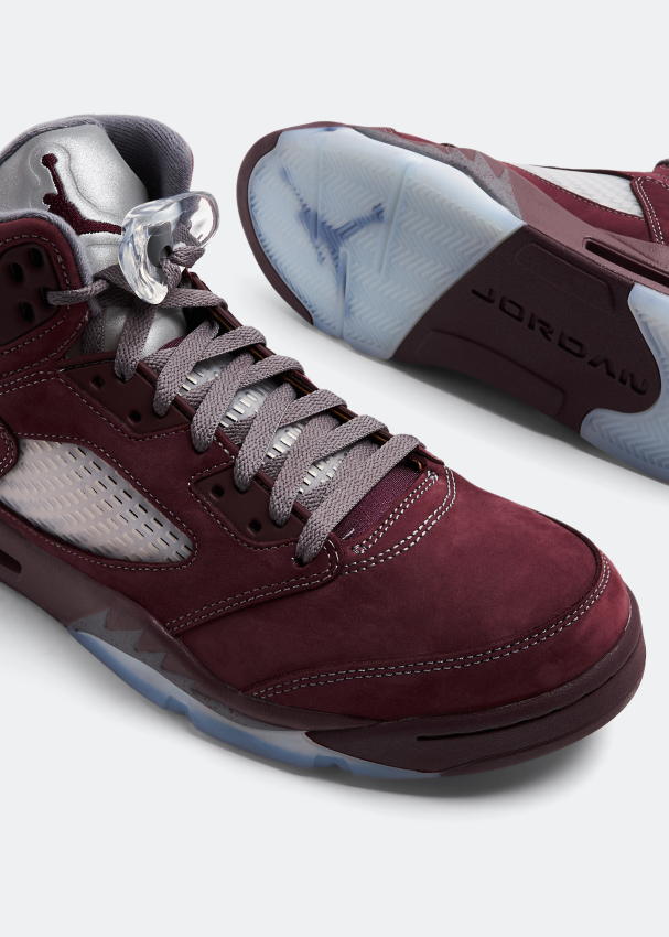 Nike Air Jordan 5 Retro Burgundy sneakers for Men Burgundy in Bahrain Level Shoes