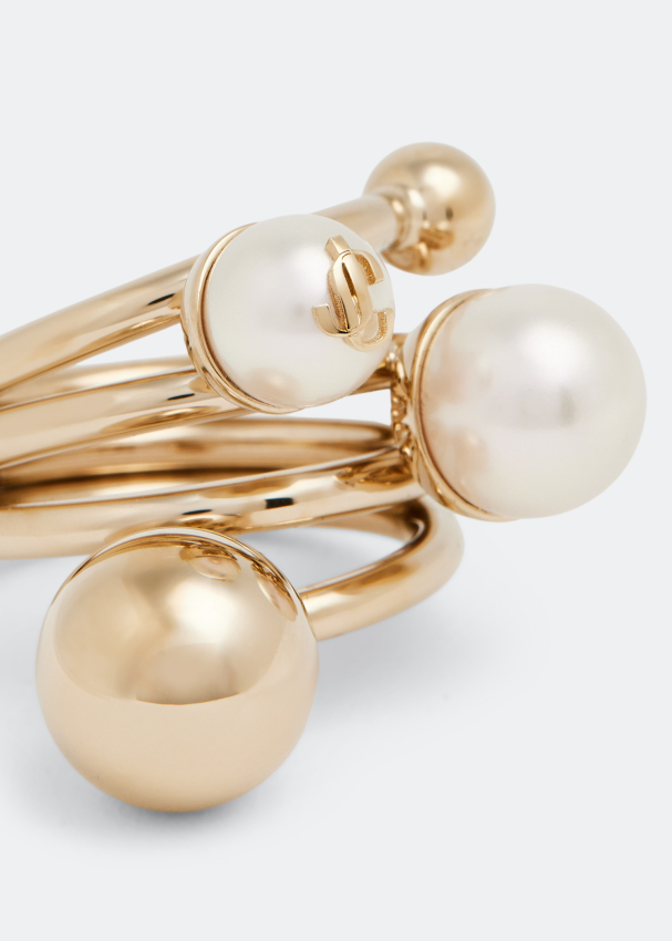 Jimmy Choo JC Multi Pearl ring for Women - Gold in Bahrain | Level